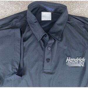 Oobe Hendrick Motorsports Automotive Mens XL Polo Black Hydrovent Wicking NASCAR